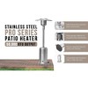Fire Sense Pro Series Patio Heater with Wheels 50,000 BTU Output Electronic Ignition System Portable Outdoor Propane Heater - Stainless Steel - 2 of 4
