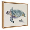 18" x 24" Sylvie Swim Along with Me Framed Canvas Wall Art by Cathy Zhang Natural - Kate and Laurel - 2 of 4