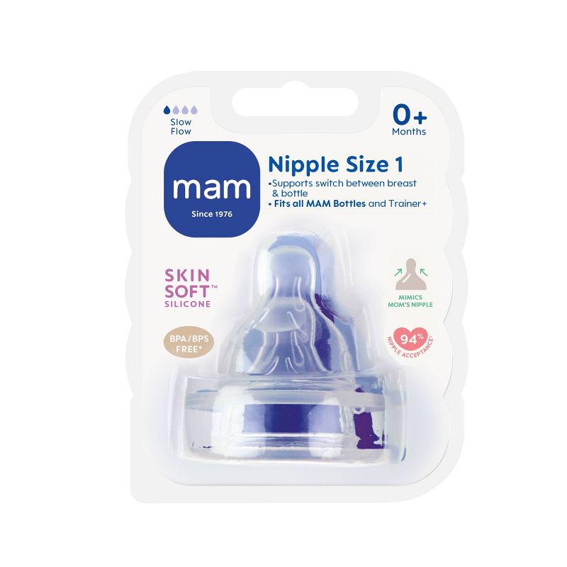 MAM Bottle Nipples - 2pk, 2 of 3