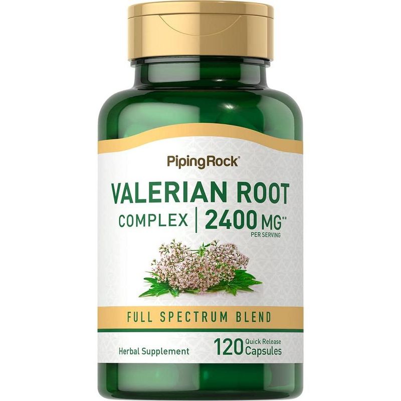 Piping Rock Valerian Root | 120 Capsules, 1 of 2