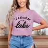 Simply Sage Market Women's I'd Rather Be At The Lake Short Sleeve Graphic Tee - 2 of 4