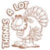 Girls Garfield Thanks A Lot Turkey T Shirt - 2 of 4