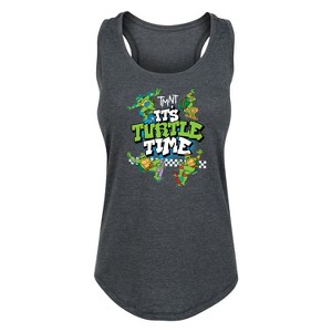 Women's - Teenage Mutant Ninja Turtles - It's Turtle Time Graphic Racerback Tank - 1 of 4