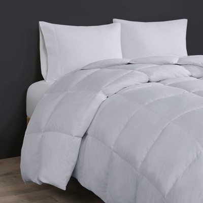 Full Light Grey Goose Down Microfiber Bedspread