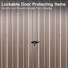 Aoxun 8.5 x 5.6 ft Outdoor Storage Shed with Base,  Metal Tool Storage Shed with Lockable Door - 3 of 4