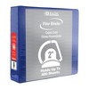 BAZIC Products® Slant D Ring View Binder with 2 Pockets, 2", Blue, Pack of 6 - 2 of 2