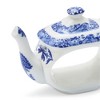 Spode Blue Italian Napkin Rings - Set of 4, Teapot Shaped Blue & White Table Accents for Dining Room Decor - Decorative Napkin Holders - 2 of 4