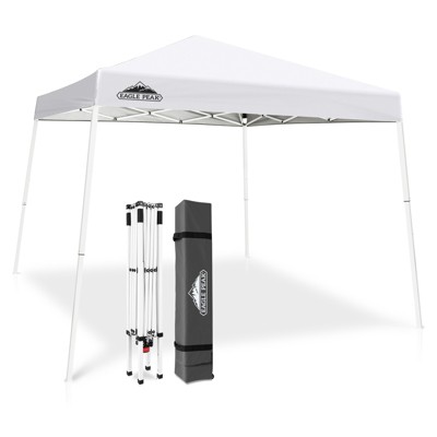 EAGLE PEAK Slant Leg Pop-up Canopy Tent Easy One Person Setup Instant Outdoor Beach Canopy Folding Portable Sports Shelter
