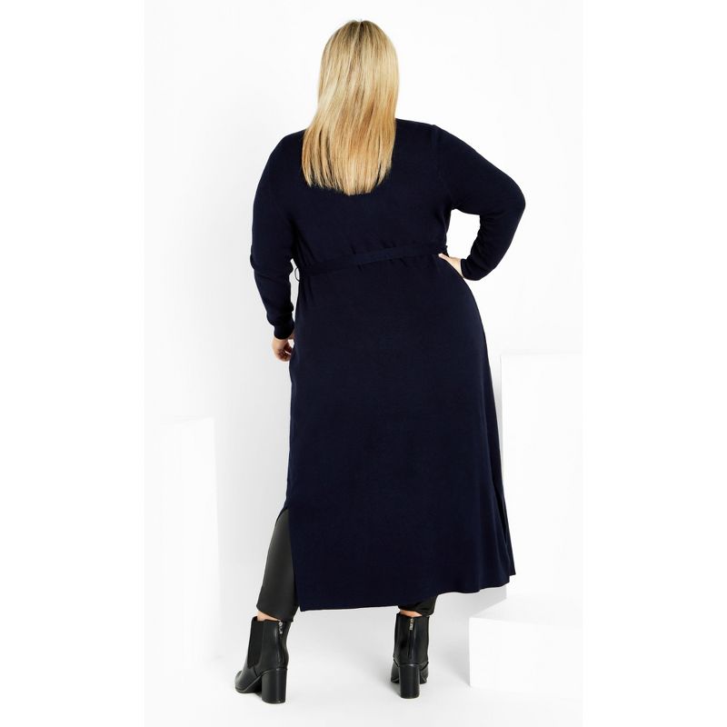 Women's Plus Size Goldie Cardigan - navy | CITY CHIC, 3 of 7