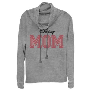 Junior's Mickey & Friends Mother's Day Mom Official Logo Cowl Neck Sweatshirt - 1 of 4