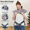 Heated Massage Pad for Back Pain, 24x35 Inch Large Massaging Heating Pad with 2 Motors & 3 Heating Levels, Machine Washable, Gift for Women Girls - 4 of 4