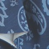 RLF Home Paisley Tab Window Treatment Premium Quality Valance 4" Top Tabs 50" x 20" Blue - 3 of 3