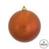Vickerman Burnished Orange Ball Ornament - 3 of 4