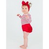 RuffleButts Baby Girls Knit Long Sleeve Ruffle Layering Bodysuit - 3 of 4