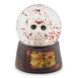 Silver Buffalo Friday The 13th Jason Voorhees Camp Crystal Lake Mini Snow Globe | 2 Inches Tall - 1 of 4