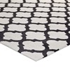 Modway Lida Moroccan Trellis 8x10 Area Rug - Ivory and Charcoal,  100% Polyester Microfiber ,  Tight Low Pile Weave - 2 of 4