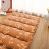 Nasitip Twin Japanese Floor Mattress, Foldable Thick Futon Mattress, Roll Up Tatami Mat, Portable Camping Sleeping Mat, Orange - 2 of 4