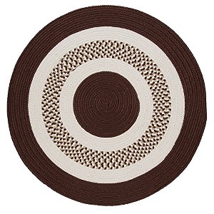 Colonial Mills Flowers Bay - Brown 3 Ft round Round Rug Indoor/Outdoor 100% Polypropylene - 1 of 4