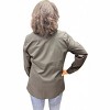 Women's Button Front Tunic Shirt - Zac & Rachel - 3 of 4