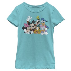 Girl's Disney Club House Group Shot T-Shirt - 1 of 4