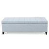 Syemin Ottomans and Benches Upholstered Storage Ottoman Bench, Entryway Bench, End of Bed Bench, Ottoman Foot Rest, Blue, 50.75"*19.25"*16.25" - 2 of 4