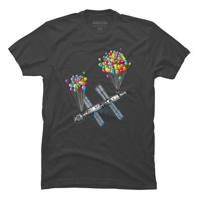 Men's Design By Humans The Magic of satellites By Raxarts T-Shirt