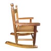 Infurnic Patio Accent Chairs, Outdoor Rocking Chairs with High Back Support, All Weather Resistant for Patio Lawn Backyard, Brown, 14.2"*18.9"*22.44" - 3 of 4