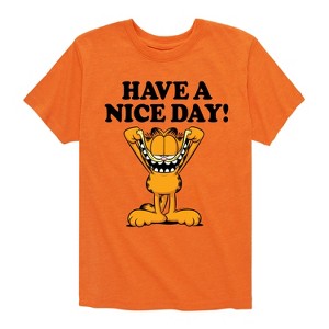Boys' - Garfield - Have A Nice Day Short Sleeve Graphic T-Shirt - 1 of 4