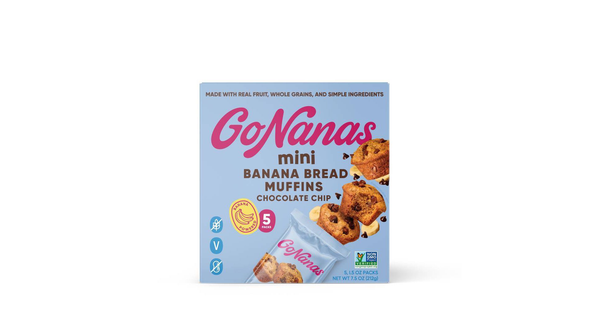 GoNanas Chocolate Chip Banana Bread Mini Muffins - 7.5oz/5ct