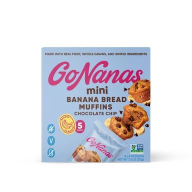 GoNanas Chocolate Chip Banana Bread Mini Muffins - 7.5oz/5ct