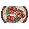 Earth Rugs Holly Berries Round Coaster – 7"x7" Braided Jute with Hand-Stenciled Holiday Design - 3 of 3