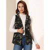 INSPIRE CHIC Women's Camo Drawstring Waist Hooded Cargo Vest with Pockets - 2 of 4