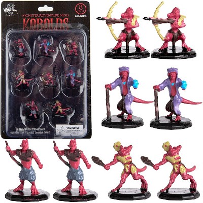 Monster Protectors Painted Fantasy Kobold Mini Figures for D&D - 1", 8 Pieces