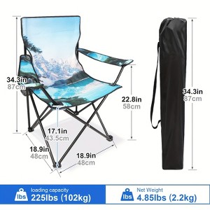 UBSSO Scenic Print Folding Camping Chair - 1 of 1