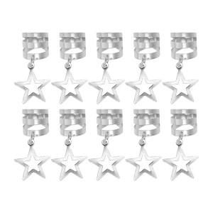 Unique Bargains Star Star Hair Cuffs Dreadlock 10 Pcs - 1 of 4