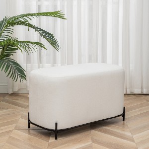 32" Modern Decorative Bench with Metal Base - WOVENBYRD - 1 of 4