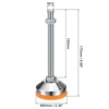 Unique Bargains Carbon Steel Non-Skid Adjustable Furniture Table Feet Leveling Feet 4 Pcs - 2 of 4