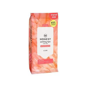 The Honest Company Alcohol Hand Sanitizing Wipes - Grapefruit Grove - Trial Size - 15ct