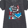 - Dr. Seuss - Oh Places Youll Go When You Read Graphic Short Sleeve Fleece Dress - 2 of 4