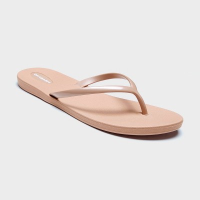 blush flip flops