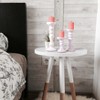 Mela Artisans Shabby White Candle Holders for Pillar Candles (Set of 3) - 4 of 4
