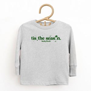 SmileyWorld Tis The Season Sparkle  - Toddler Long Sleeve Graphic Tee - 1 of 4