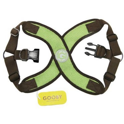 Gooby Perfect Fit Dog Harness, Medium, Green