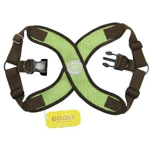 Gooby Perfect Fit Dog Harness, Medium, Green - 1 of 1