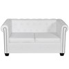 vidaXL Sofa Chesterfield Loveseat Settee for Living Room Artificial Leather - 2 of 4