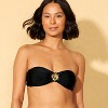 Women's Center Front Metal Hardware Bandeau Bikini Top - Wild Fable™ - 3 of 4