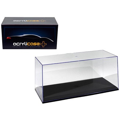 Collectible Display Show Case with Black Base for 1/24 1/18 Scale Models by Illumibox