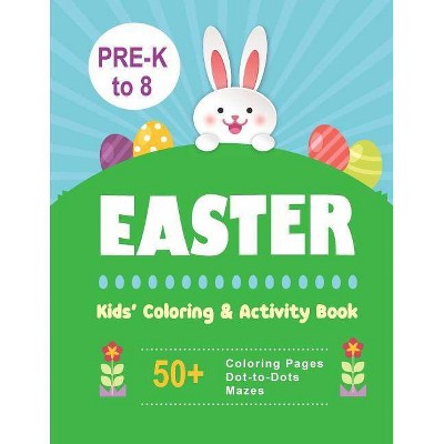 Easter Kids' Coloring & Activity Book - by  Big Blue World Books (Paperback)