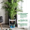 16 inch Self Watering Planters, Set of 2 - Outdoor Indoor Flower Pots with Drainage & Water Window, for Patio, Porch, Balcony (White) - 3 of 4