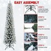 Whisen 6FT Artificial Christmas Tree with 358 Snowy Tips, Space-Saving Design, Realistic Snow Effect, Sturdy Metal Stand - 4 of 4